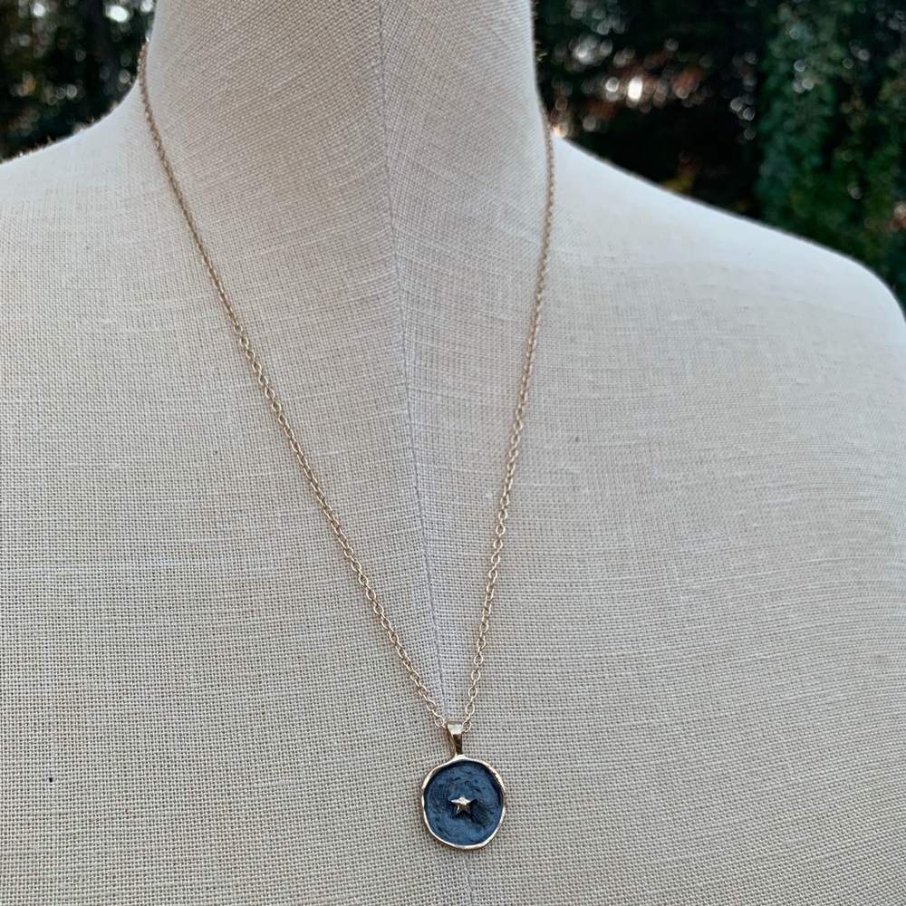 NWOT✨Reversible✨ Star Swirl & Bubble Pendant Necklace - Picture 3 of 5